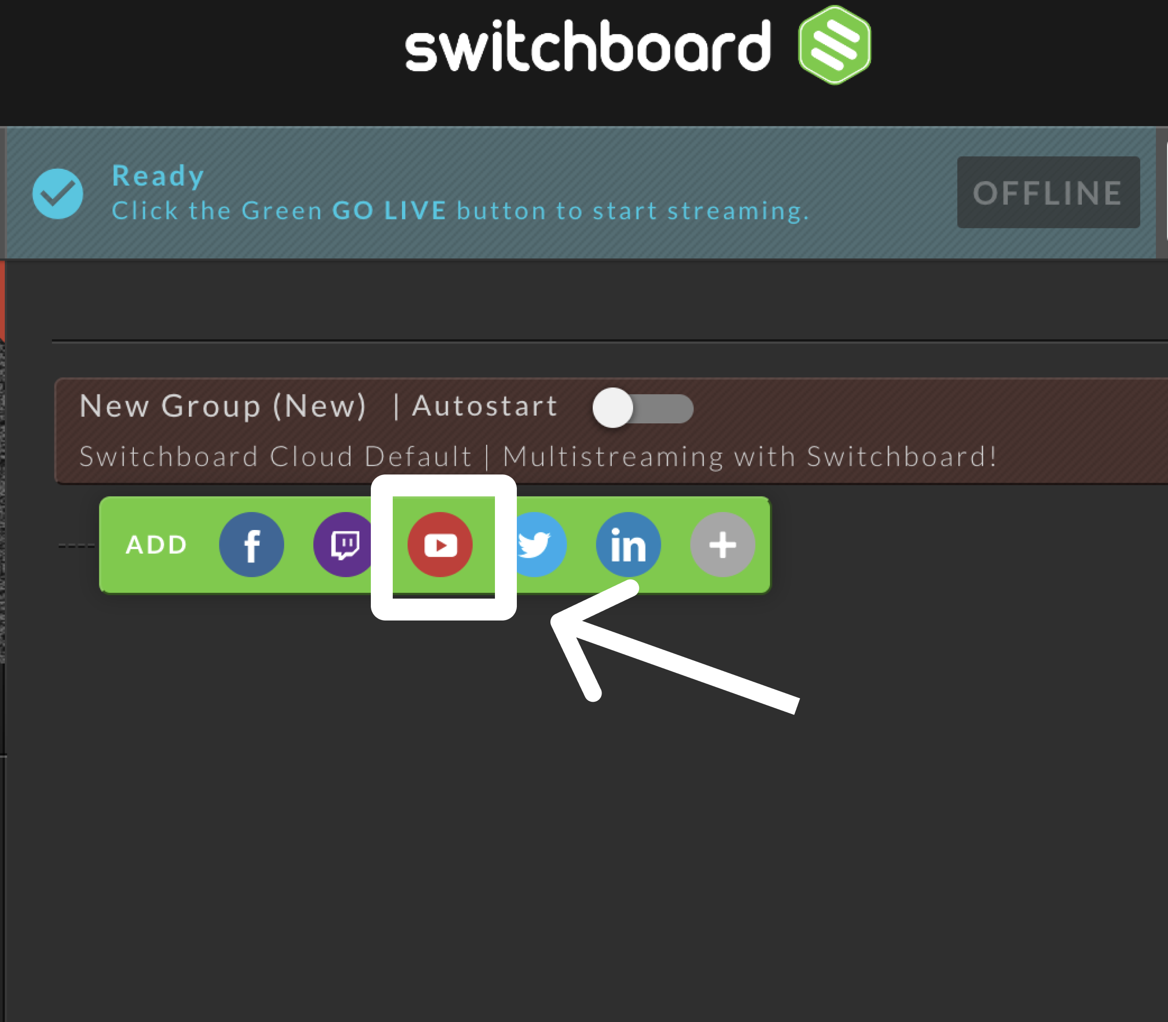 How to Enable Live Streaming on  – Switchboard Live - Help